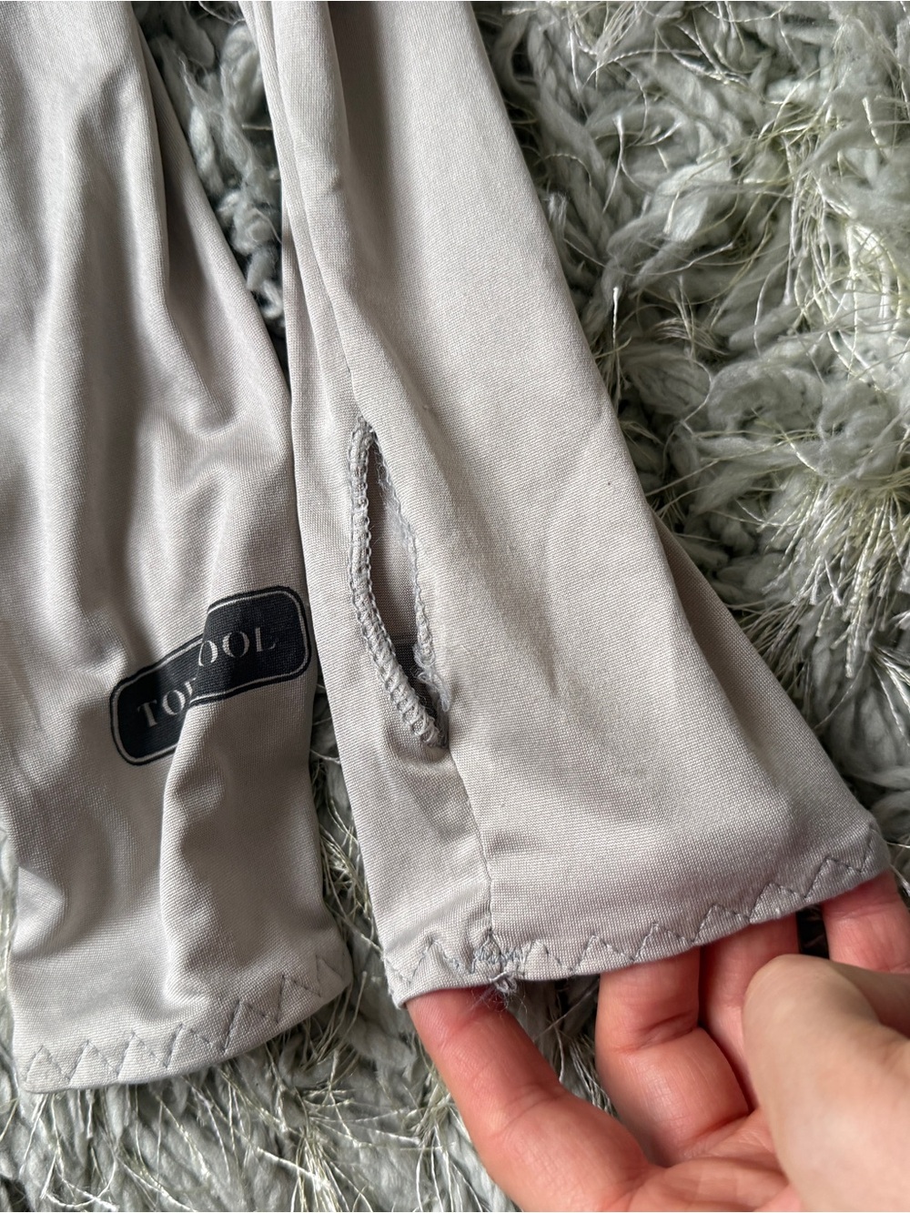 Women light grey cold sleeves - perfect for bikers - Picture 3 of 3